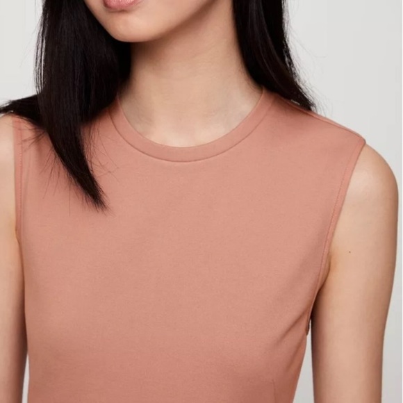 Aritzia Babaton Milton Midi Fitted Dress in Mauve Earth Sz 0 - Picture 2 of 13